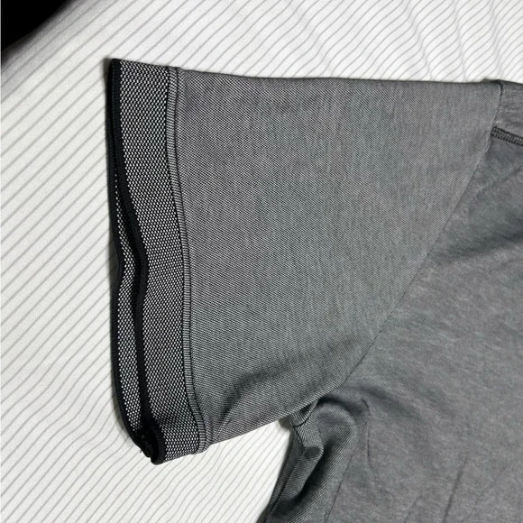 Tommy Bahama Men’s Polo Medium Gray Supima Cotton Short Sleeve Performance - Picture 7 of 9